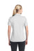 Sport-Tek LST680 Womens Micro-Mesh Moisture Wicking Short Sleeve Polo Shirt White Back
