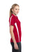 Sport-Tek LST685 Womens Micro-Mesh Moisture Wicking Short Sleeve Polo Shirt Red Side