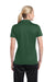 Sport-Tek LST690 Womens Active Mesh Moisture Wicking Short Sleeve Polo Shirt Forest Green Back
