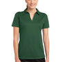 Sport-Tek Womens Active Mesh Moisture Wicking Short Sleeve Polo Shirt - Forest Green - Closeout