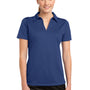 Sport-Tek Womens Active Mesh Moisture Wicking Short Sleeve Polo Shirt - True Royal Blue