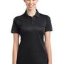 Sport-Tek Womens Active Mesh Moisture Wicking Short Sleeve Polo Shirt - Black/Grey