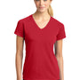 Sport-Tek Womens Ultimate Performance Moisture Wicking Short Sleeve V-Neck T-Shirt - True Red