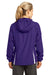 Sport-Tek LST76 Womens Water Resistant Full Zip Hooded Jacket Purple Back