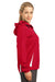 Sport-Tek LST76 Womens Water Resistant Full Zip Hooded Jacket Red Side