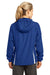 Sport-Tek LST76 Womens Water Resistant Full Zip Hooded Jacket Royal Blue Back