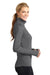 Sport-Tek LST850 Womens Sport-Wick Moisture Wicking 1/4 Zip Sweatshirt Heather Charcoal Grey Side