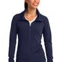 Sport-Tek Womens Sport-Wick Moisture Wicking Full Zip Jacket - True Navy Blue