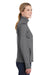 Sport-Tek LST853 Womens Sport-Wick Moisture Wicking Full Zip Jacket Heather Grey/Charcoal Grey Side