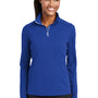 Sport-Tek Womens Sport-Wick Moisture Wicking 1/4 Zip Sweatshirt - True Royal Blue