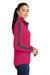 Sport-Tek LST861 Womens Sport-Wick Moisture Wicking 1/4 Zip Sweatshirt Fuchsia Pink/Grey Side