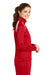 Sport-Tek LST90 Womens Full Zip Track Jacket Red Side