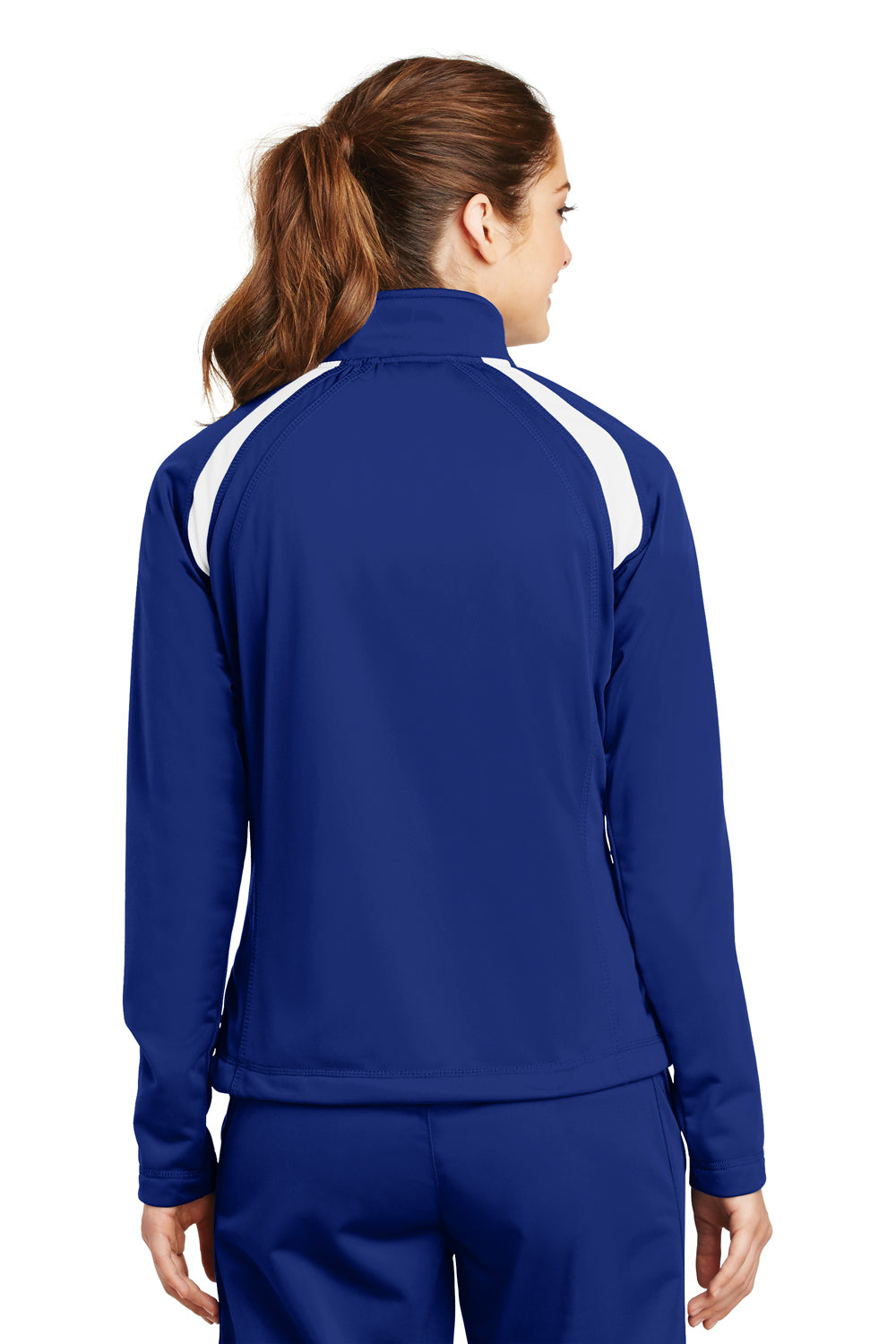 Sport-Tek LST90 Womens Full Zip Track Jacket Royal Blue Back