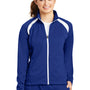 Sport-Tek Womens Full Zip Track Jacket - True Royal Blue/White