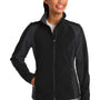 Sport-Tek Womens Water Resistant Full Zip Jacket - Black/Iron Grey