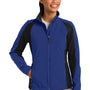 Sport-Tek Womens Water Resistant Full Zip Jacket - True Royal Blue/Black - Closeout