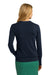 Port Authority LSW285 Womens Long Sleeve V-Neck Sweater Navy Blue Back