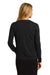 Port Authority LSW287 Womens Long Sleeve Cardigan Sweater Black Back