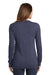 Port Authority LSW415 Womens Long Sleeve Cardigan Sweater Navy Blue Back