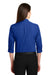 Port Authority LW102 Womens Carefree Stain Resistant 3/4 Sleeve Button Down Shirt Royal Blue Back