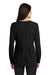 Port Authority LW700 Womens Long Sleeve Button Down Shirt Black Back