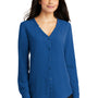 Port Authority Womens Long Sleeve Button Down Shirt - True Blue