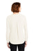 Port Authority LW702 Womens Long Sleeve V-Neck T-Shirt Ivory White Back