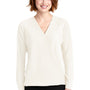 Port Authority Womens Long Sleeve V-Neck T-Shirt - Ivory Chiffon White