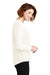 Port Authority LW702 Womens Long Sleeve V-Neck T-Shirt Ivory White Side
