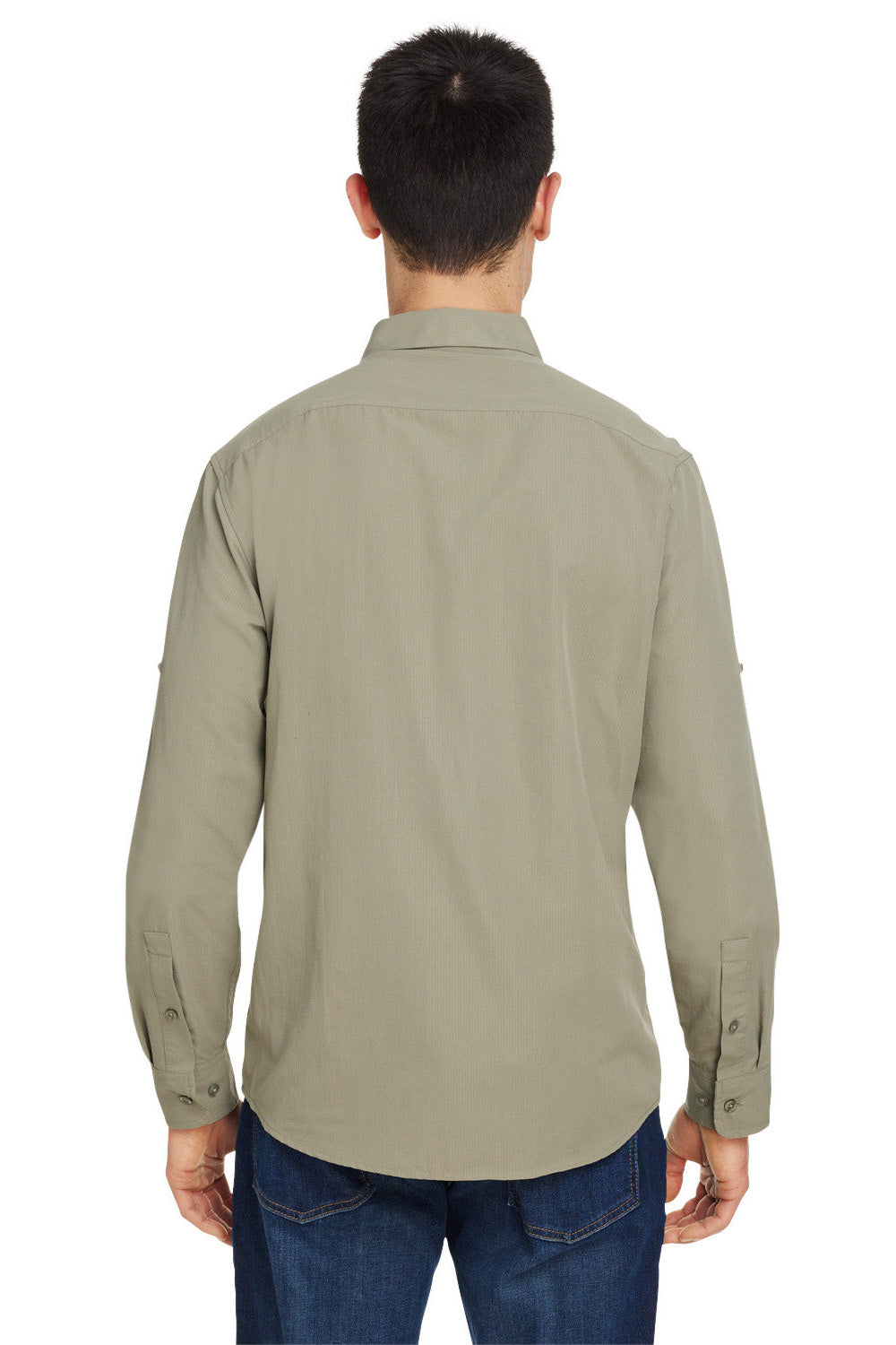 Marmot M14089 Mens Aerobora Long Sleeve Button Down Shirt w/ Pocket Vetiver Back