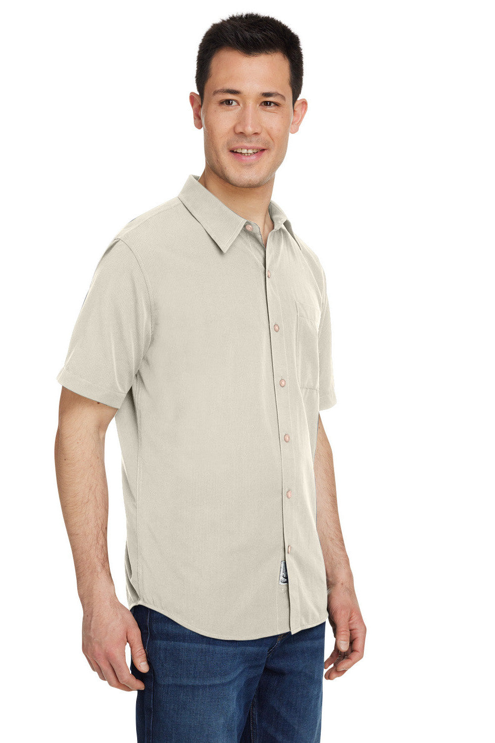 Marmot M14116 Mens Aerobora Short Sleeve Button Down Shirt w/ Pocket Sandbar 3Q