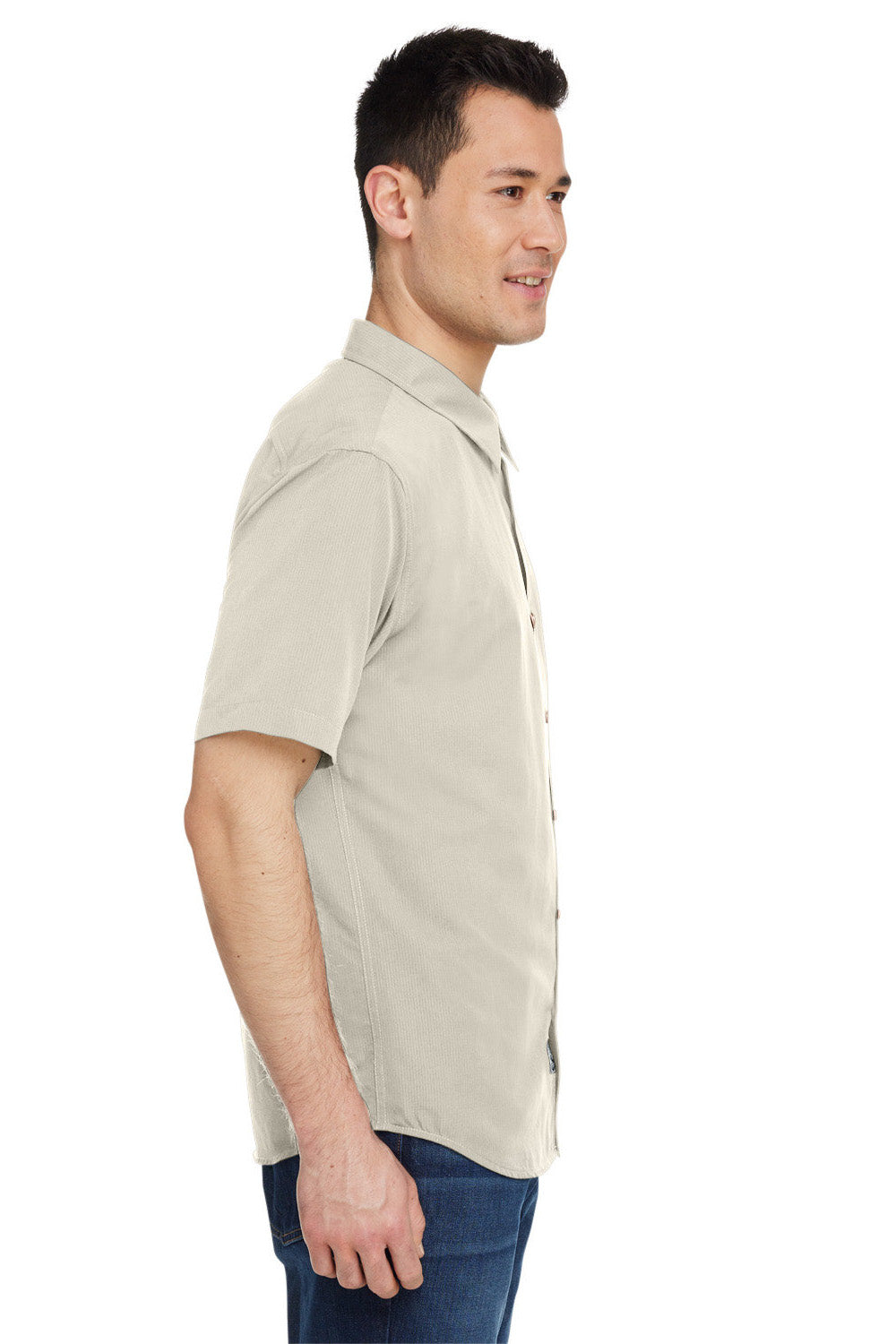 Marmot M14116 Mens Aerobora Short Sleeve Button Down Shirt w/ Pocket Sandbar Side