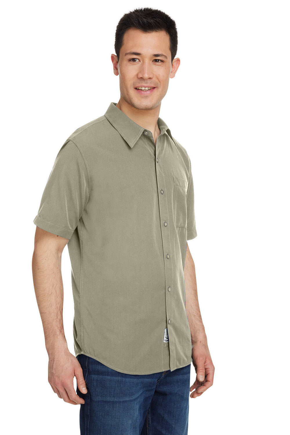 Marmot M14116 Mens Aerobora Short Sleeve Button Down Shirt w/ Pocket Vetiver 3Q
