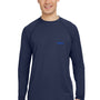 Marmot Mens Windridge Moisture Wicking Long Sleeve Crewneck T-Shirt - Arctic Navy Blue