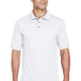 Harriton Mens Short Sleeve Polo Shirt - White