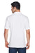 Harriton M200 Mens Short Sleeve Polo Shirt White Back