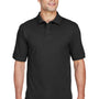 Harriton Mens Short Sleeve Polo Shirt - Black