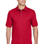 Harriton Mens Short Sleeve Polo Shirt - Red
