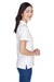 Harriton M200W Womens Short Sleeve Polo Shirt White Side