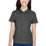 Harriton Womens Short Sleeve Polo Shirt - Charcoal Grey