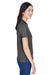 Harriton M200W Womens Short Sleeve Polo Shirt Charcoal Grey Side