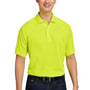 Harriton Mens Charge Moisture Wicking Short Sleeve Polo Shirt - Safety Yellow