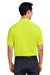 Harriton M208 Mens Charge Moisture Wicking Short Sleeve Polo Shirt Safety Yellow Back