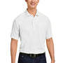 Harriton Mens Charge Moisture Wicking Short Sleeve Polo Shirt - White