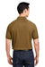 Harriton M208 Mens Charge Moisture Wicking Short Sleeve Polo Shirt Coyote Brown Back