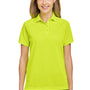 Harriton Womens Charge Moisture Wicking Short Sleeve Polo Shirt - Safety Yellow - NEW