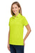 Harriton M208W Womens Charge Moisture Wicking Short Sleeve Polo Shirt Safety Yellow 3Q