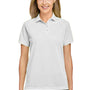 Harriton Womens Charge Moisture Wicking Short Sleeve Polo Shirt - White