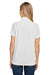 Harriton M208W Womens Charge Moisture Wicking Short Sleeve Polo Shirt White Back