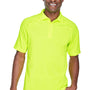Harriton Mens Advantage Tactical Moisture Wicking Short Sleeve Polo Shirt - Safety Yellow
